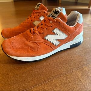 New Balance x J. Crew 1400 orange sneakers m1400JC